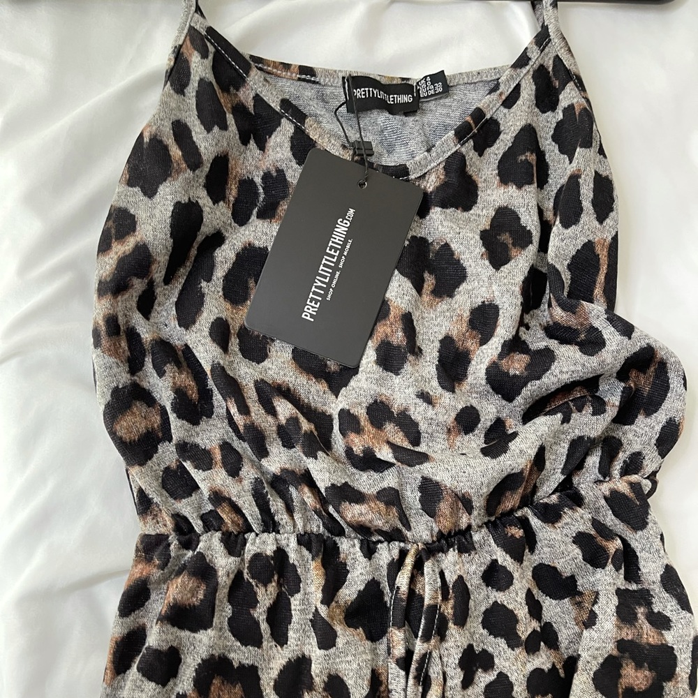 Pretty Little Thing leopard lounge romper